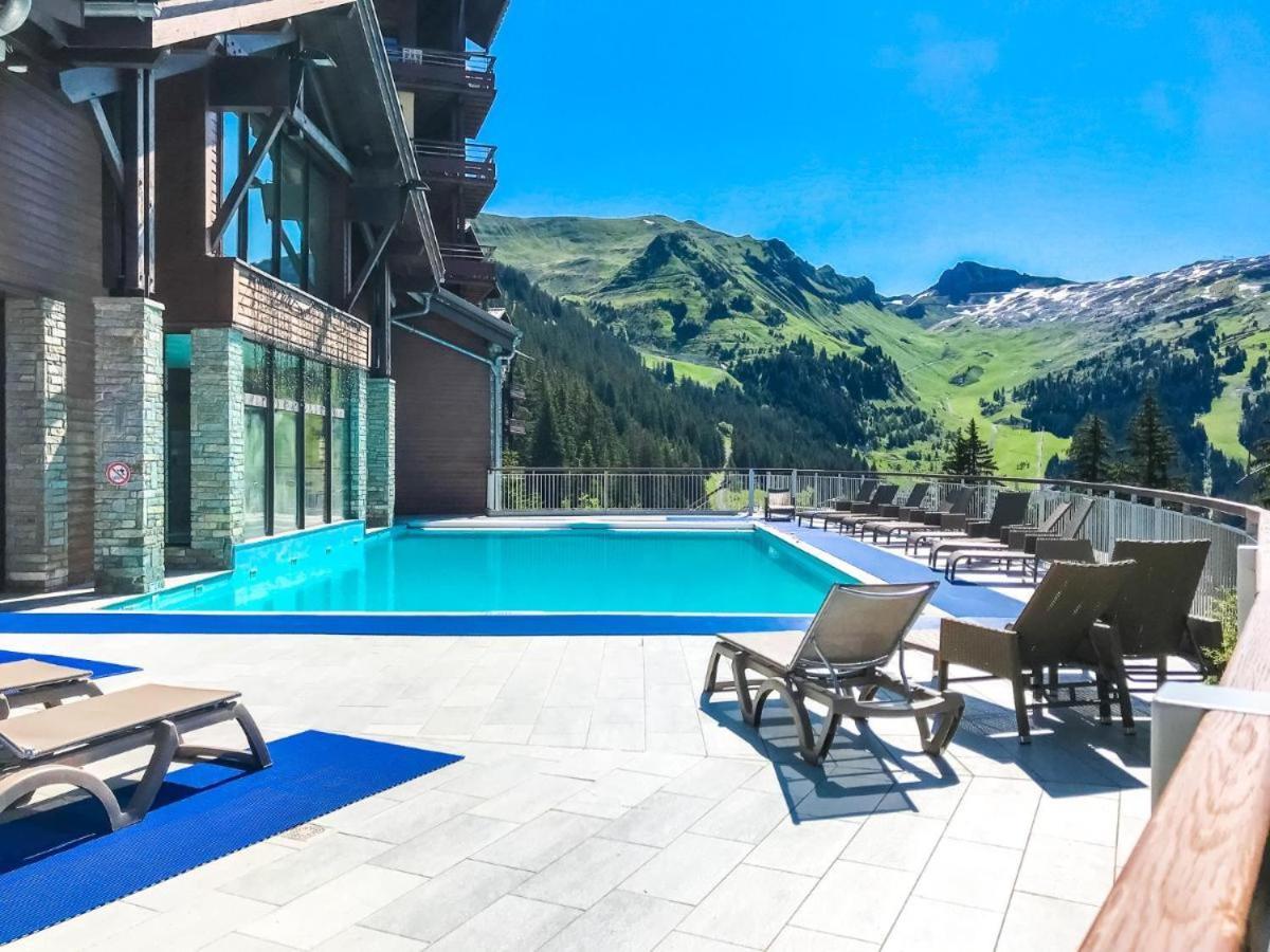 Appartement Premium En Pleine Nature A Flaine, 8 A 10 Personnes - Piscine Exterieure Chauffee, Jacuzzi, Sauna, Hammam Et Salle De Sport ภายนอก รูปภาพ
