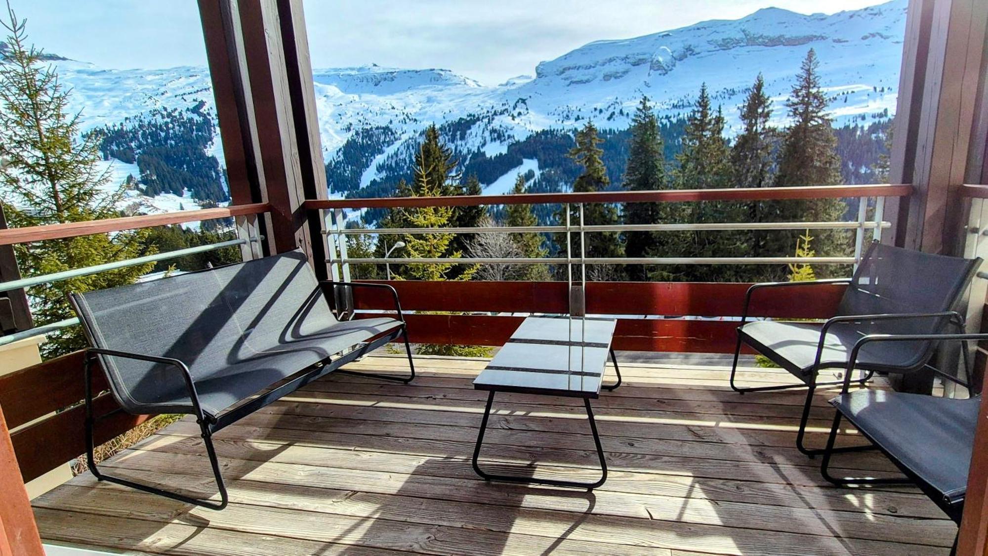 Appartement Premium En Pleine Nature A Flaine, 8 A 10 Personnes - Piscine Exterieure Chauffee, Jacuzzi, Sauna, Hammam Et Salle De Sport ภายนอก รูปภาพ