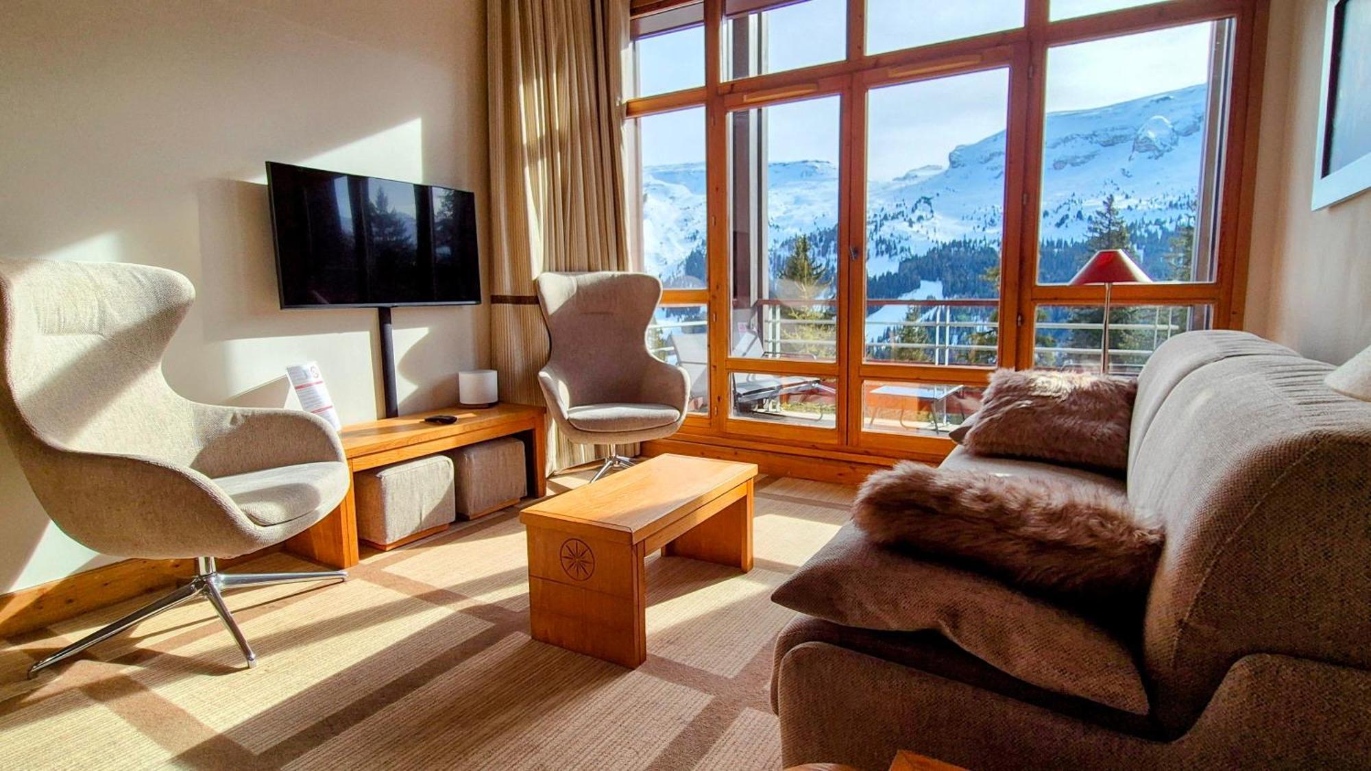 Appartement Premium En Pleine Nature A Flaine, 8 A 10 Personnes - Piscine Exterieure Chauffee, Jacuzzi, Sauna, Hammam Et Salle De Sport ภายนอก รูปภาพ